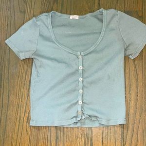Brandy Melville Green Zelly top!